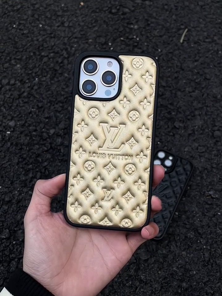 路易威登電鍍壓印皮紋磨砂手機殼-ZUIHANG SHOP